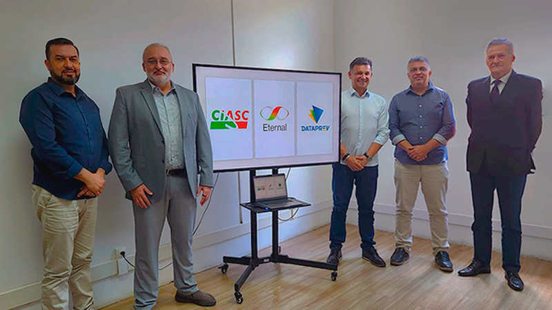 Dataprev visita o CIASC para conhecer a solução Eternal